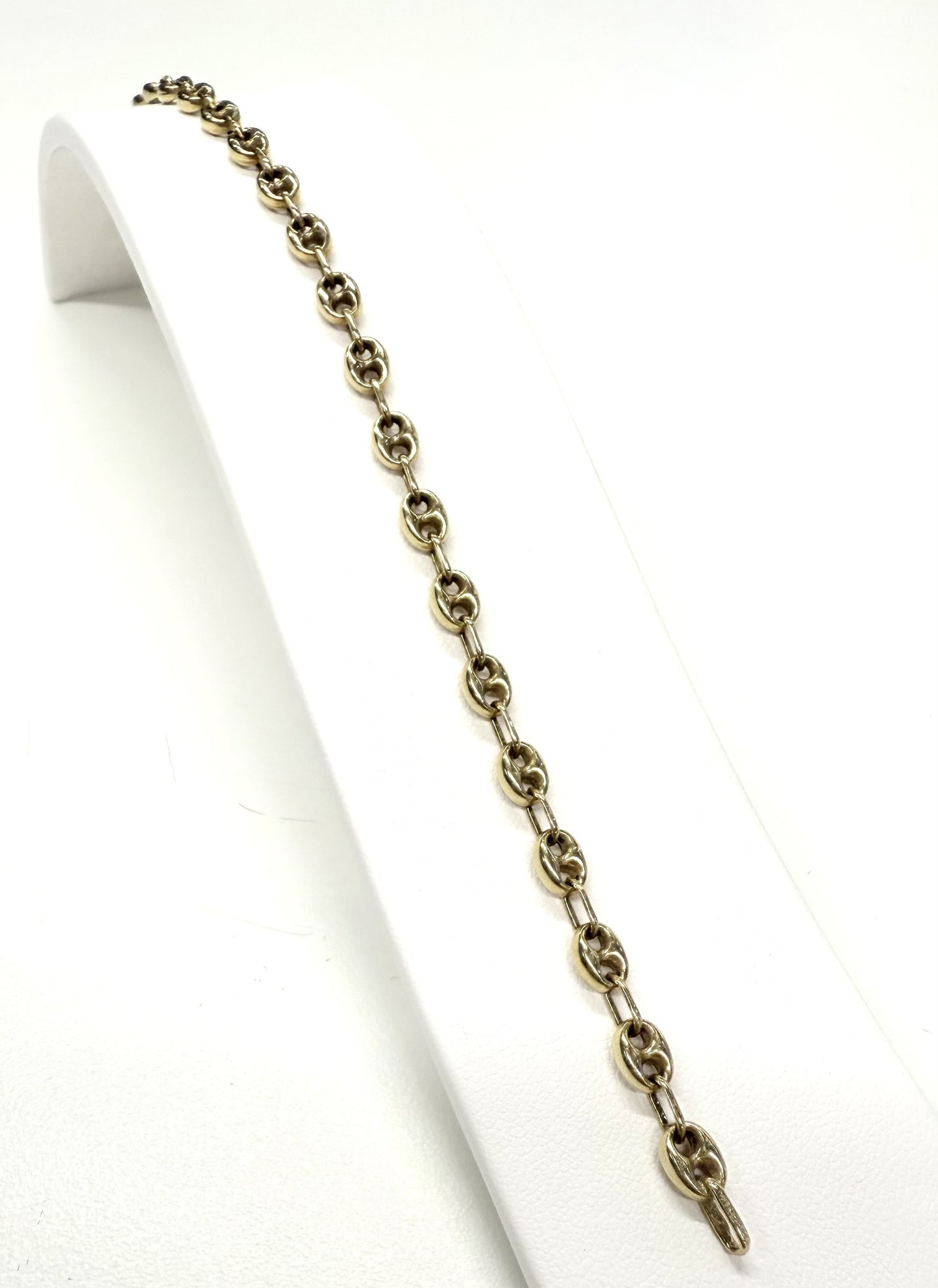 Bracelet Or Maille Grain de Café