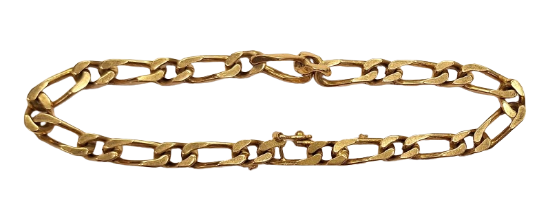 Bracelet Gourmette Or Jaune