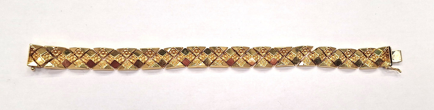 Bracelet Manchette Or Jaune