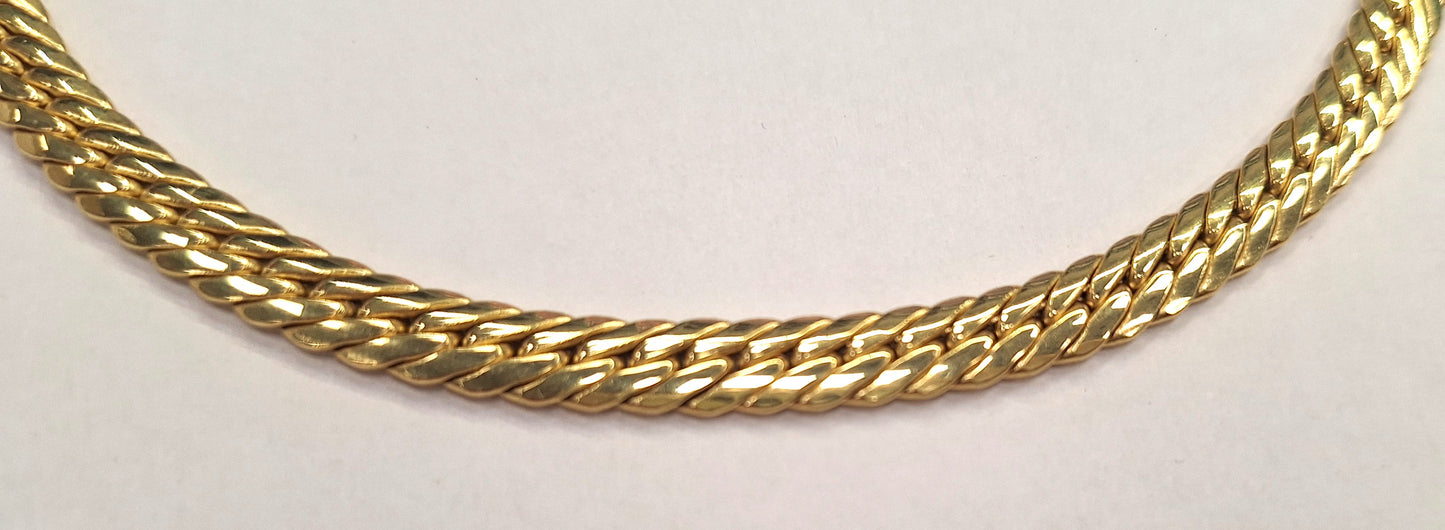 Collier Or Maille Anglaise