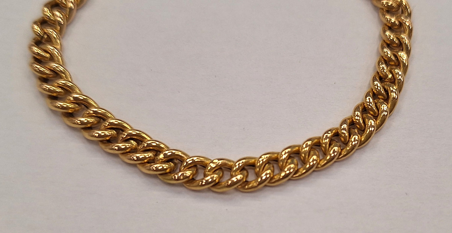 Bracelet Gourmette Or Jaune