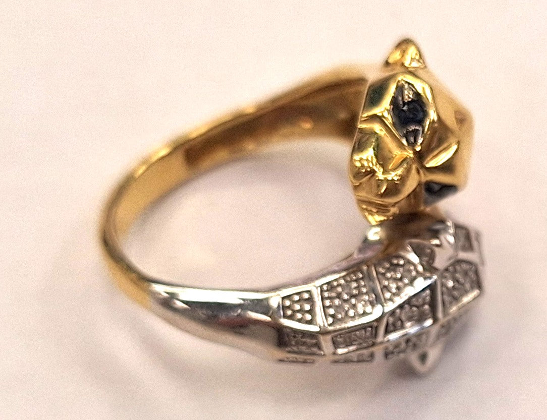 Bague Panthères 2 ors