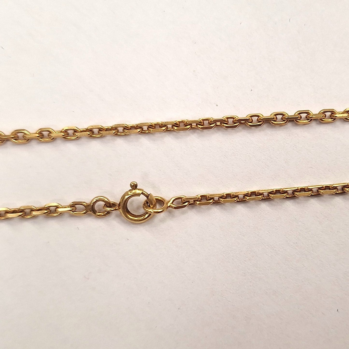Collier or maille forçat
