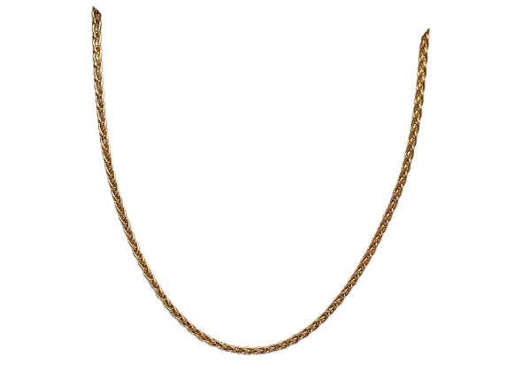 Collier Princesse en Or Jaune 18K Maille Palmier
