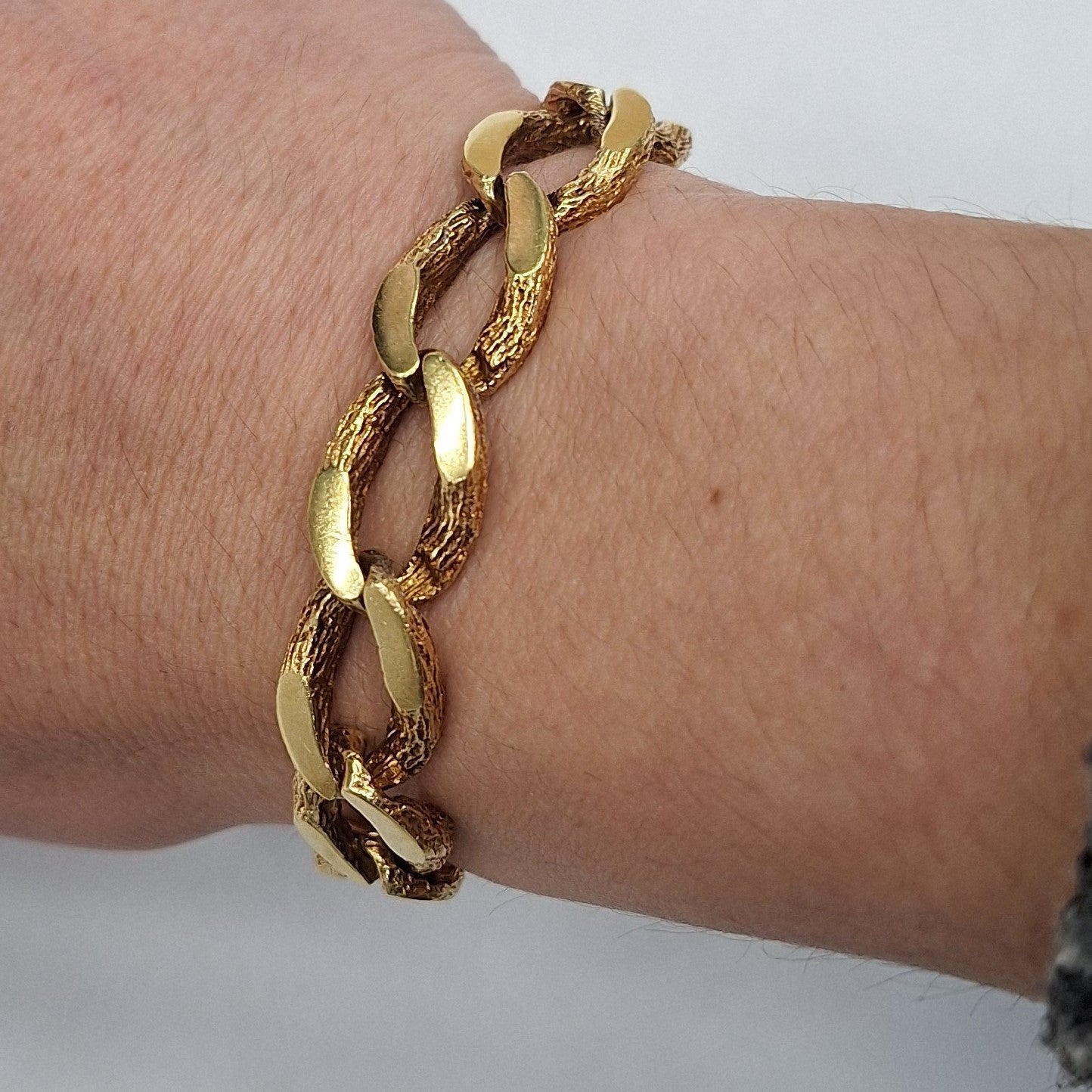 Bracelet or maille cheval