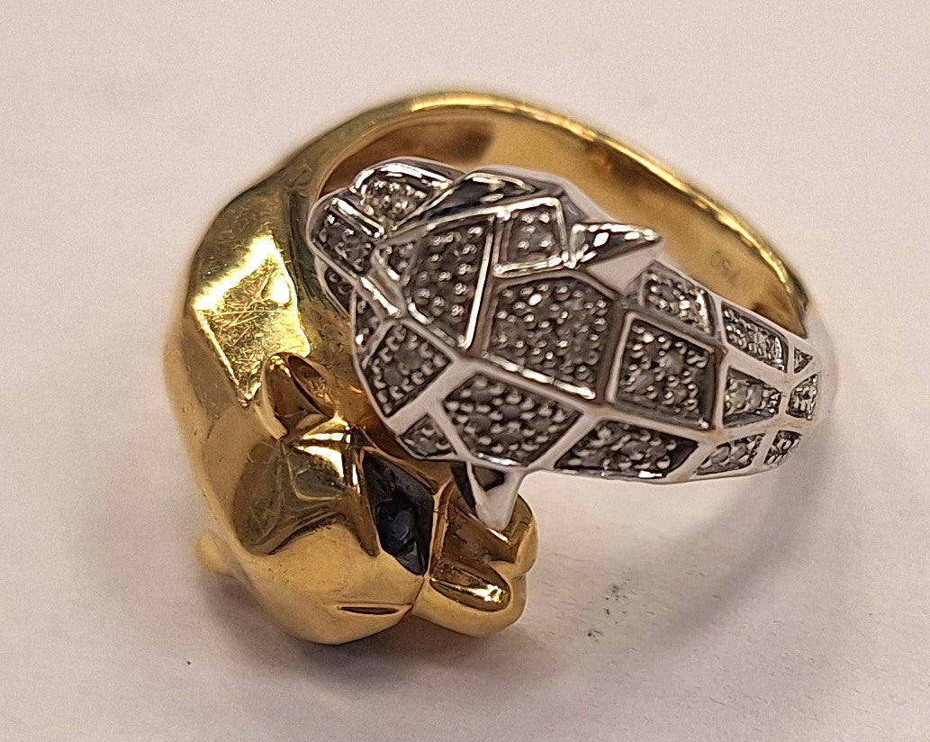 Bague Panthères 2 ors