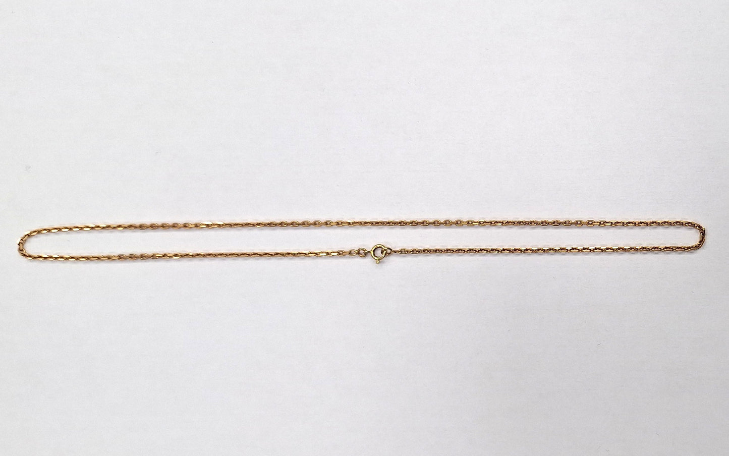 Collier or maille forçat