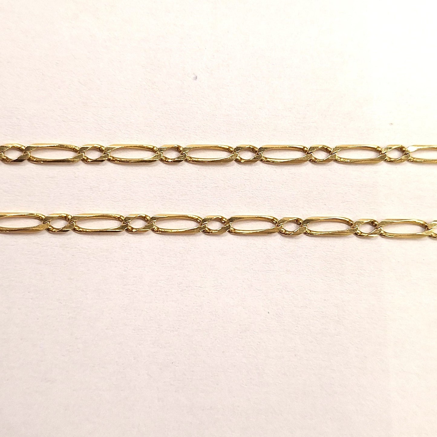 Collier or maille figaro