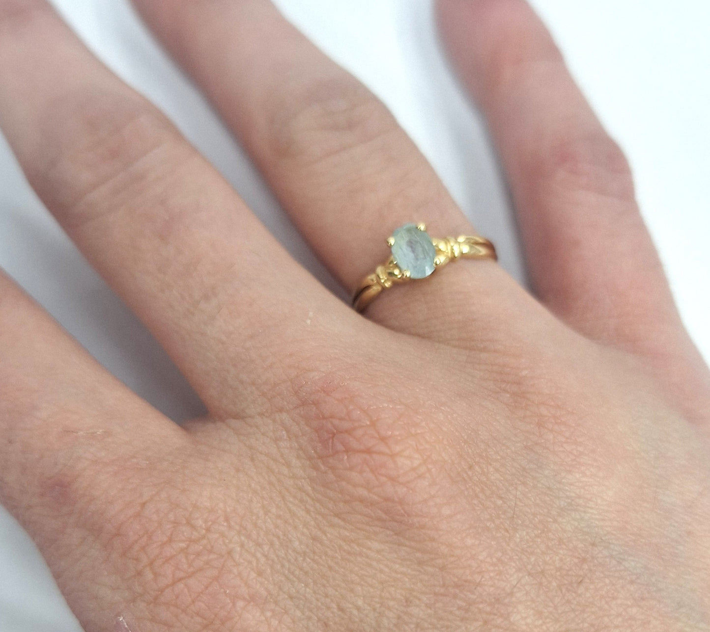 Bague en Or avec Aigue Marine