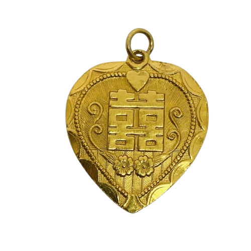 Pendentif Symbole Chinois or 22k