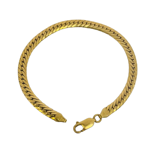Bracelet or maille anglaise