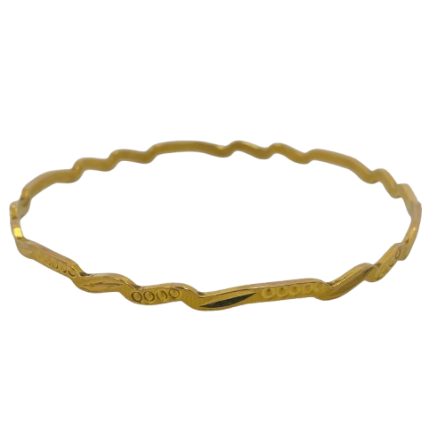 Bracelet Jonc en Or Jaune 22 Carats