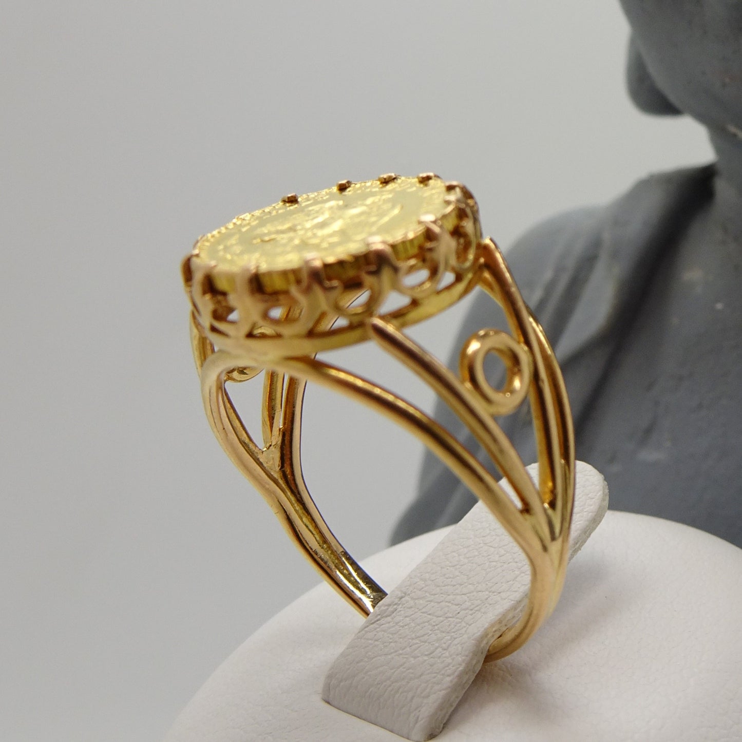 Bague avec pièce Dos Pesos 1945