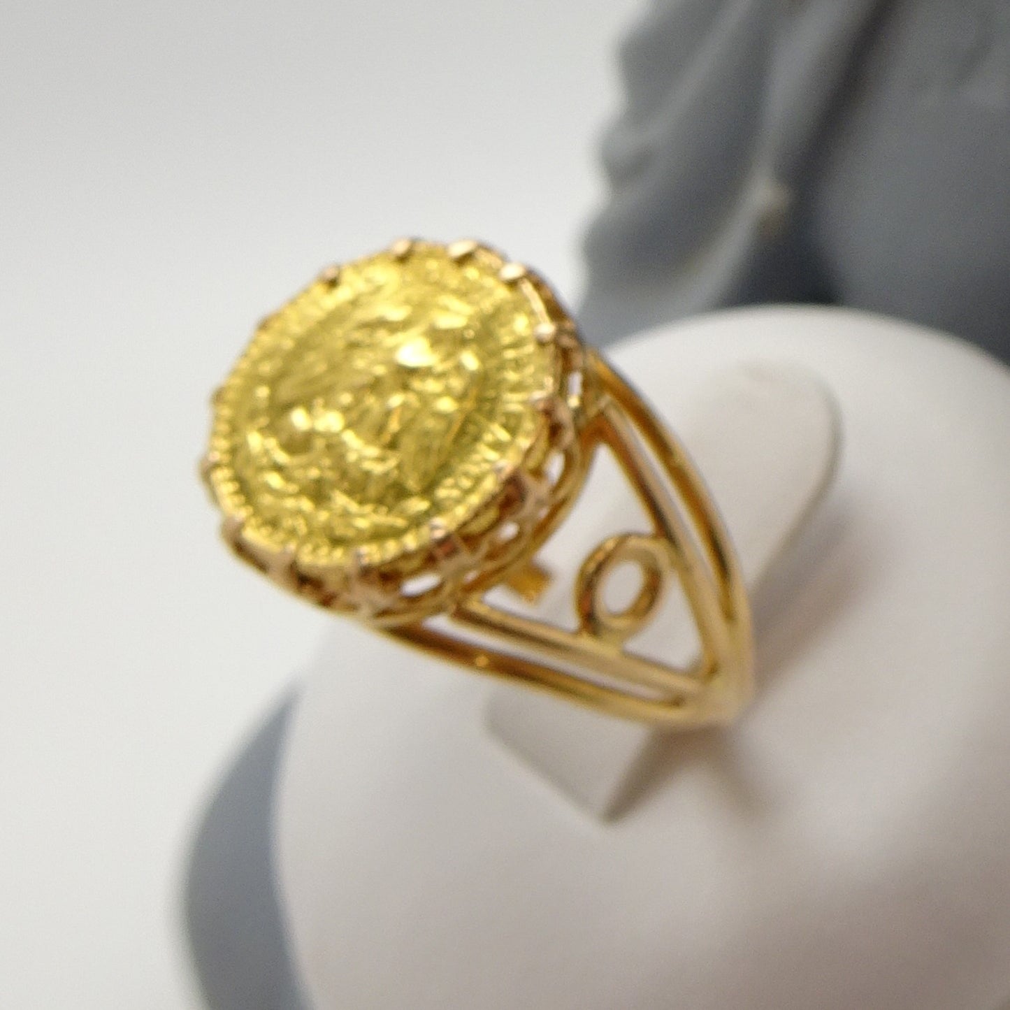 Bague avec pièce Dos Pesos 1945