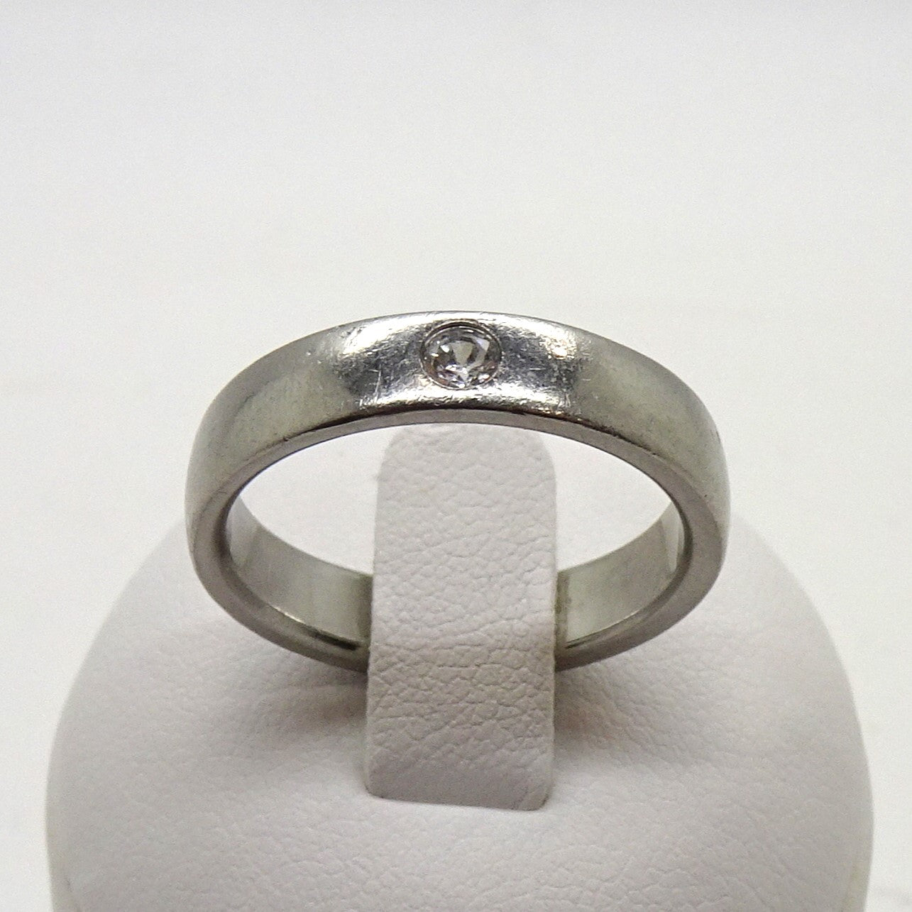 Bague jonc or blanc