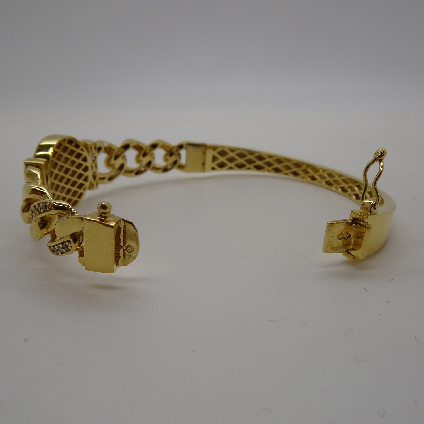 Bracelet Jonc or avec oxydes