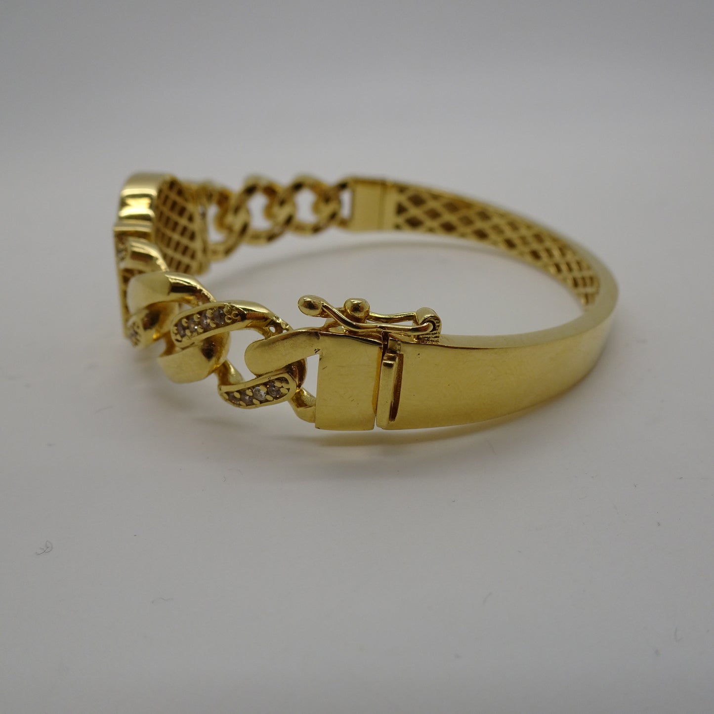 Bracelet Jonc or avec oxydes