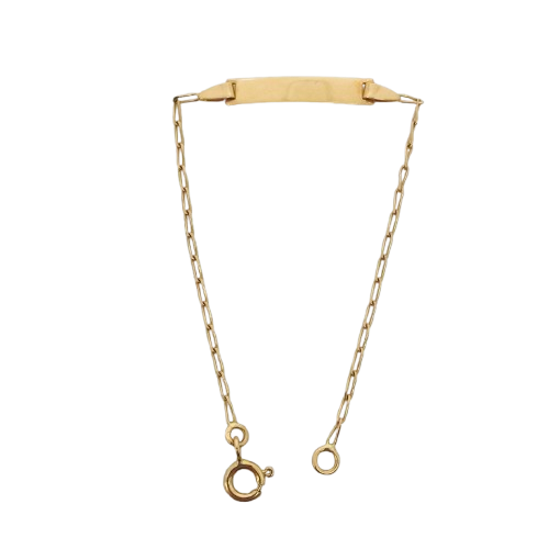 Bracelet Identité Enfant Or Jaune