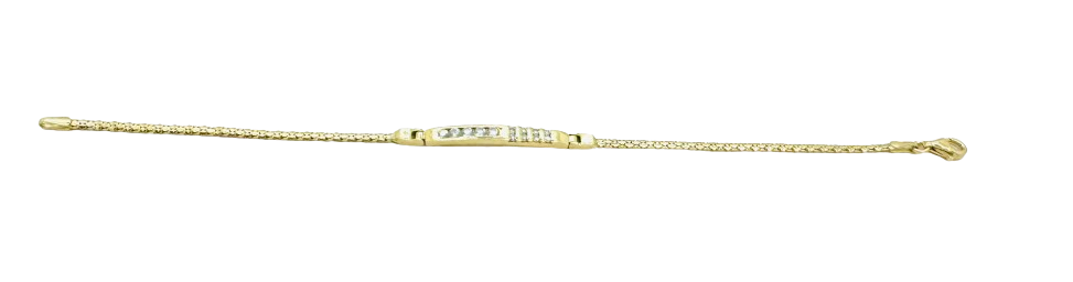 Bracelet or avec oxydes
