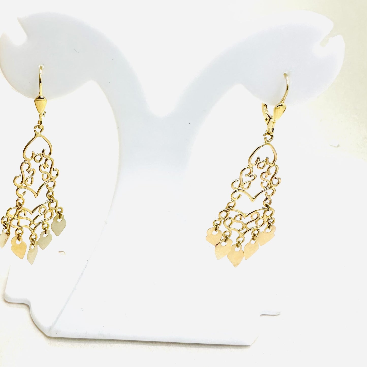 Boucles d'oreilles or pendantes