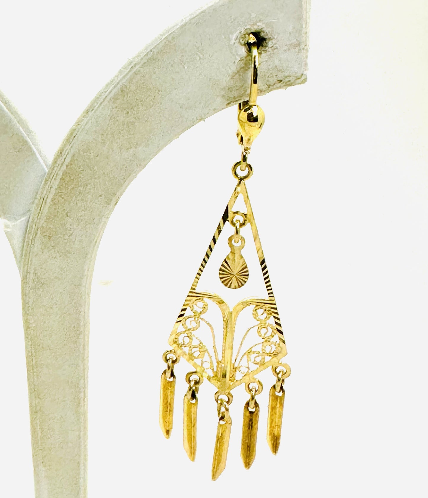 Boucles d'oreilles dormeuses en or jaune
