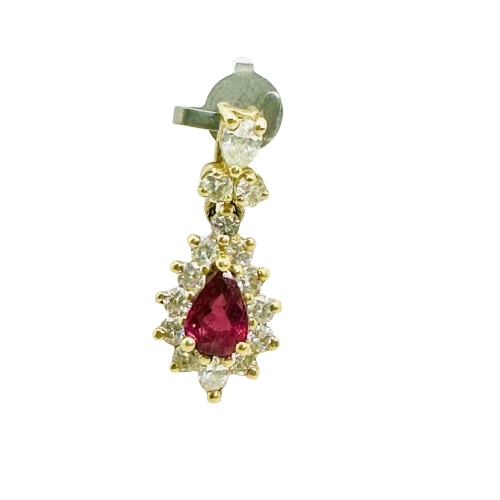 Pendentif avec Rubis et Oxydes