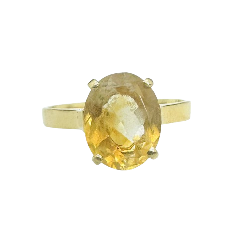 Bague Citrine en Or Jaune