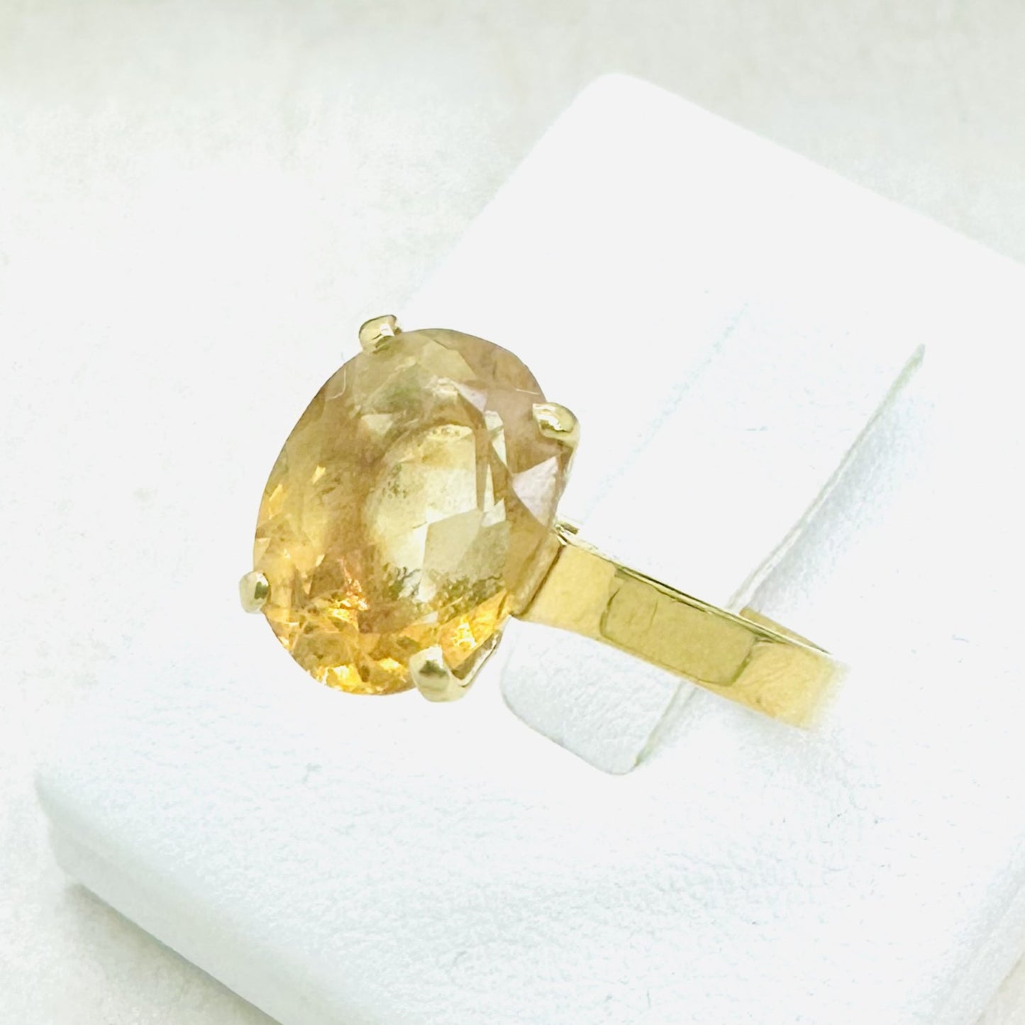Bague Citrine en Or Jaune