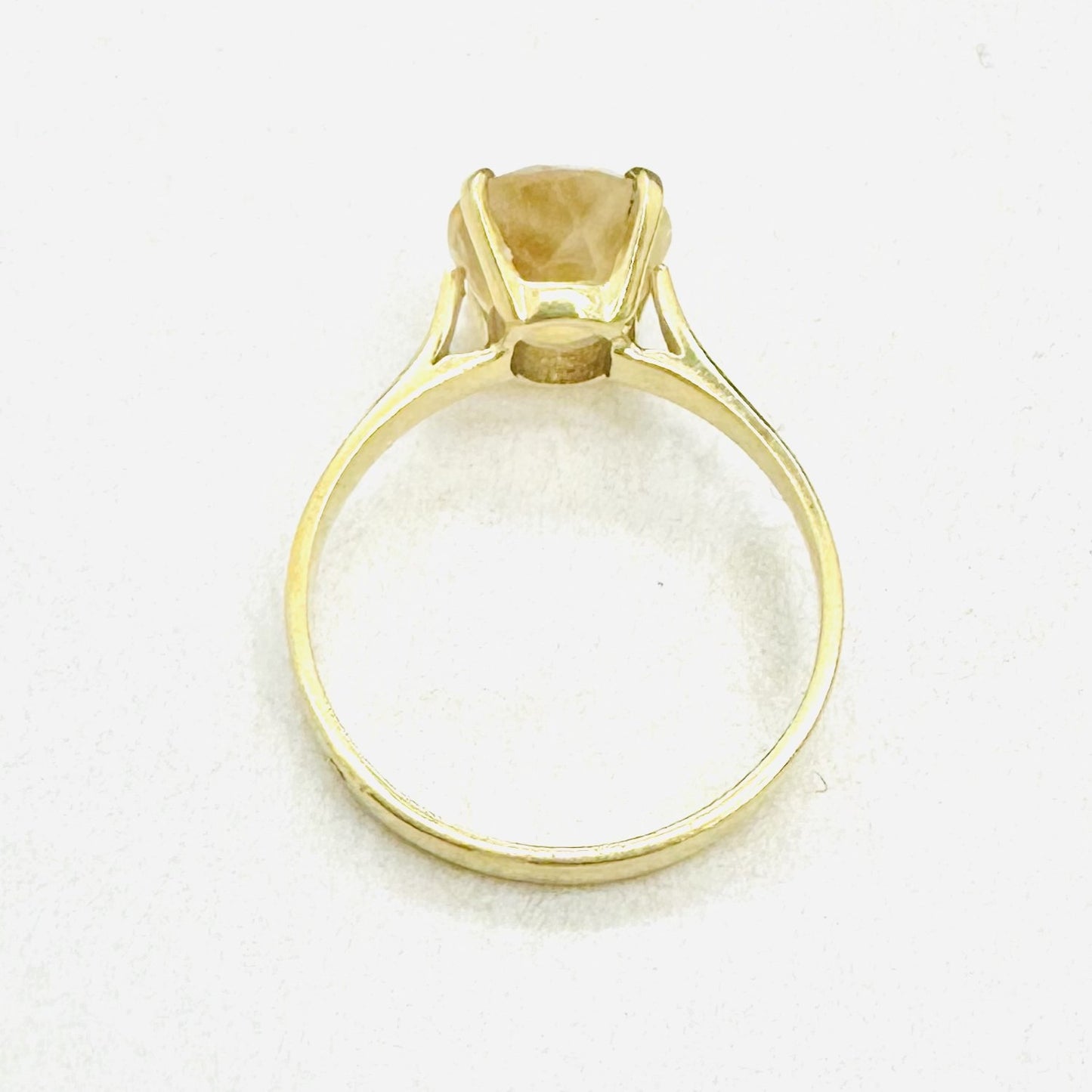 Bague Citrine en Or Jaune