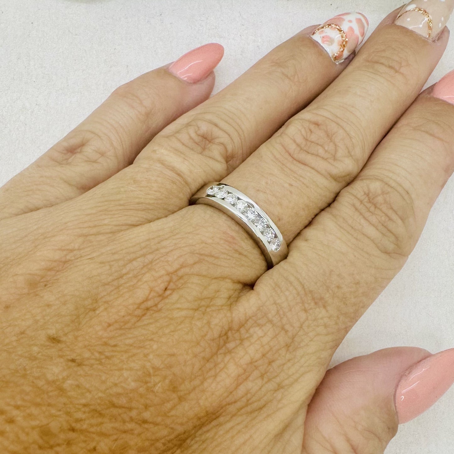 Bague Or Blanc et Diamants