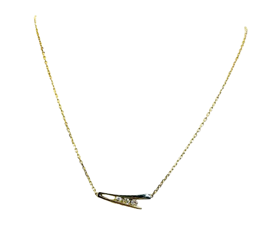 Collier Princesse en Or Blanc 18 Carats avec Diamants