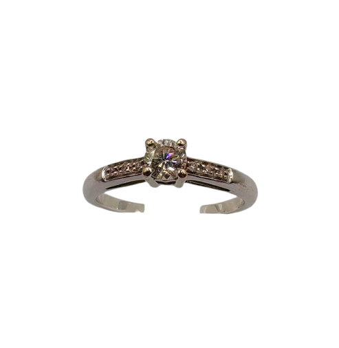 Solitaire Mauboussin en Or blanc et Diamant 0.30 carats