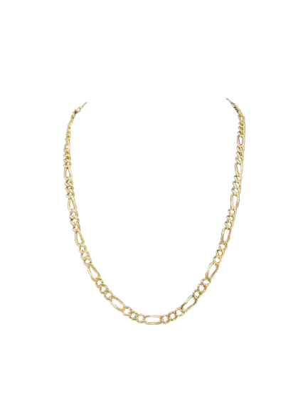 Collier Matinée en Or Jaune 18 Carats Figaro 62cm