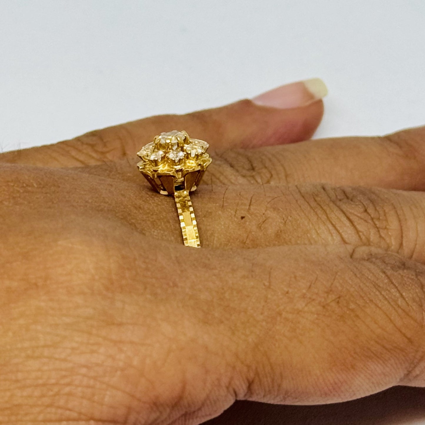 Bague chou avec oxydes