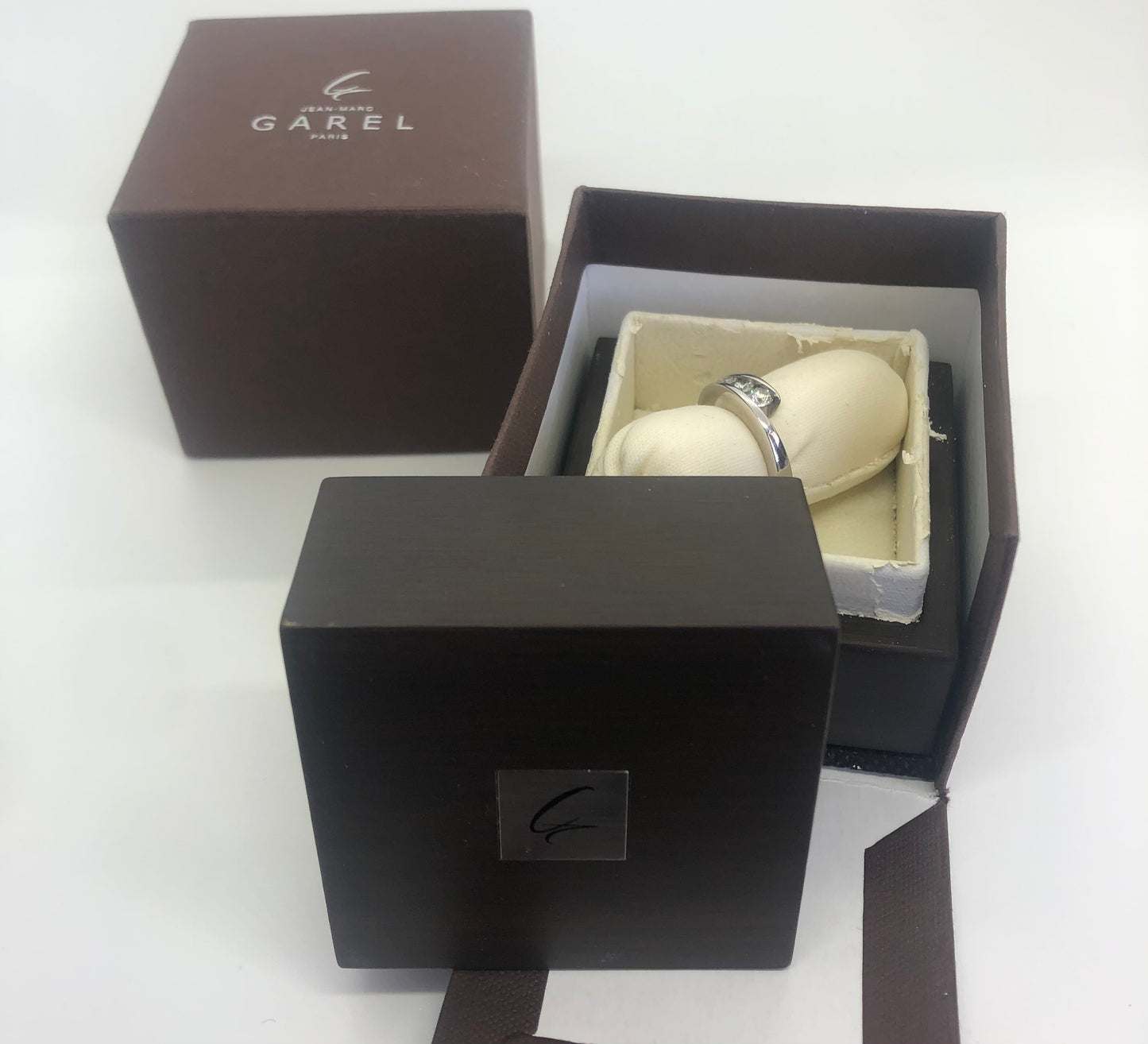 Bague GAREL Neima 18K 3 diamants T.50