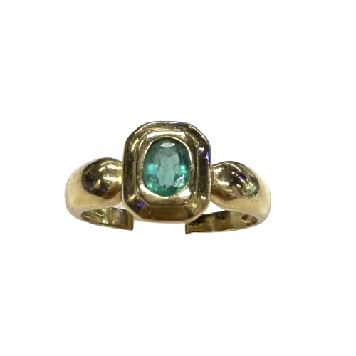 Bague Or avec Emeraude