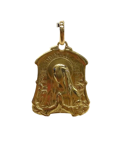 Pendentif signe vierge en or jaune