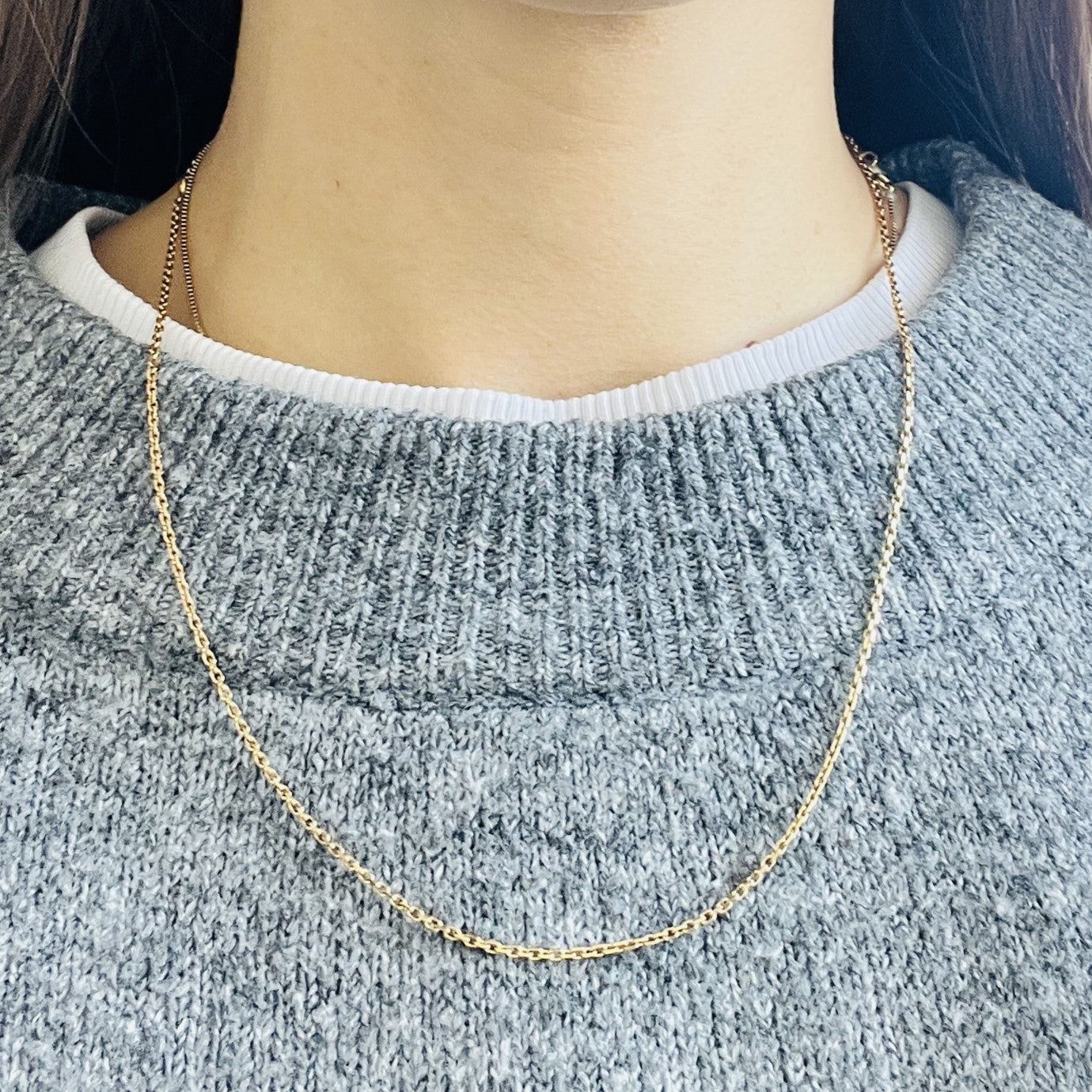 Chaîne or maille forçat Lg 51cm