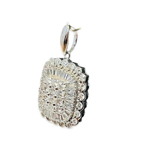 Pendentif or avec diamants