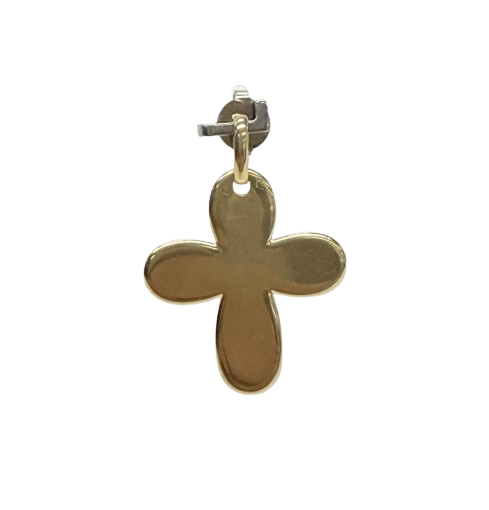 Pendentif croix en Or jaune 18k 3cm