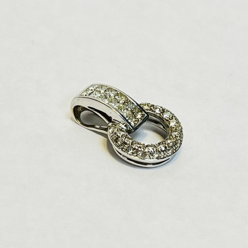 Pendentif or avec diamants