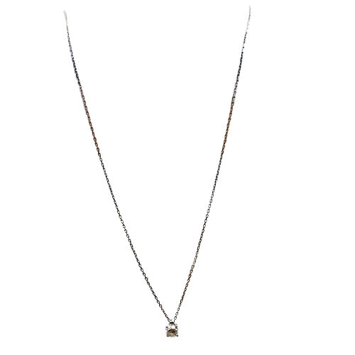 Collier or avec pendentif diamant 0,50ct
