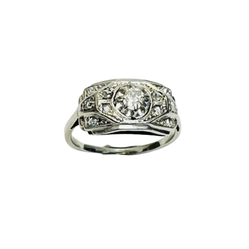 Bague or avec diamants