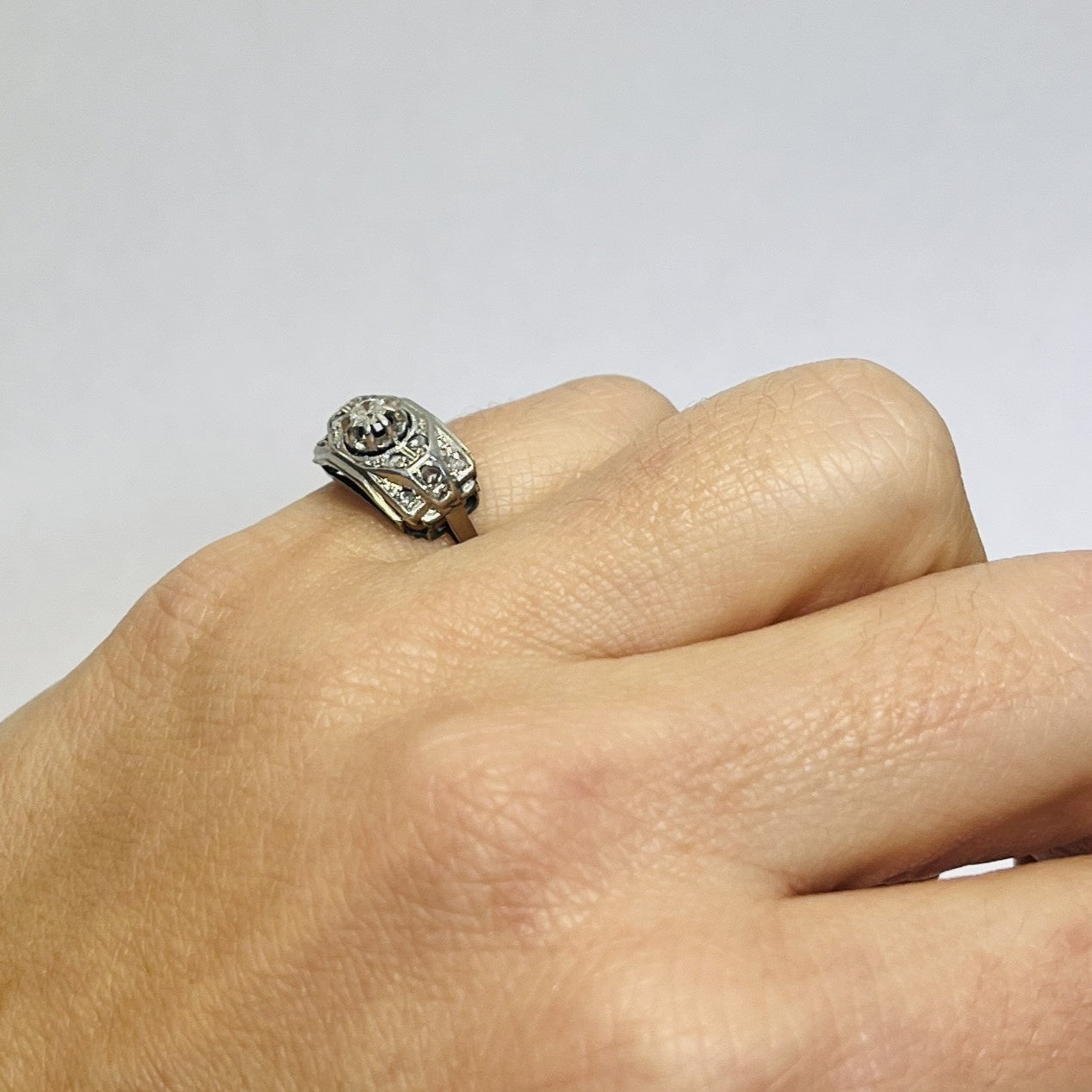 Bague or avec diamants