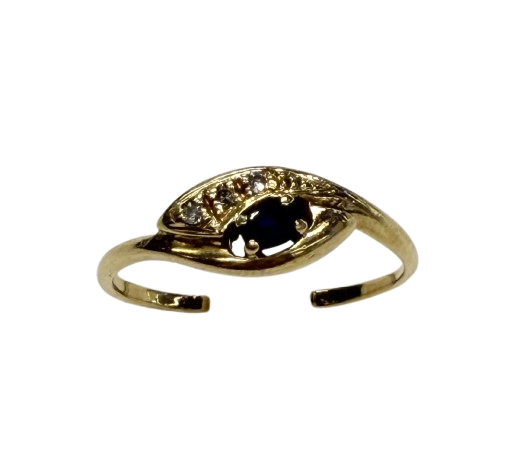 Bague Or 18k Saphir et Diamants - Taille 55