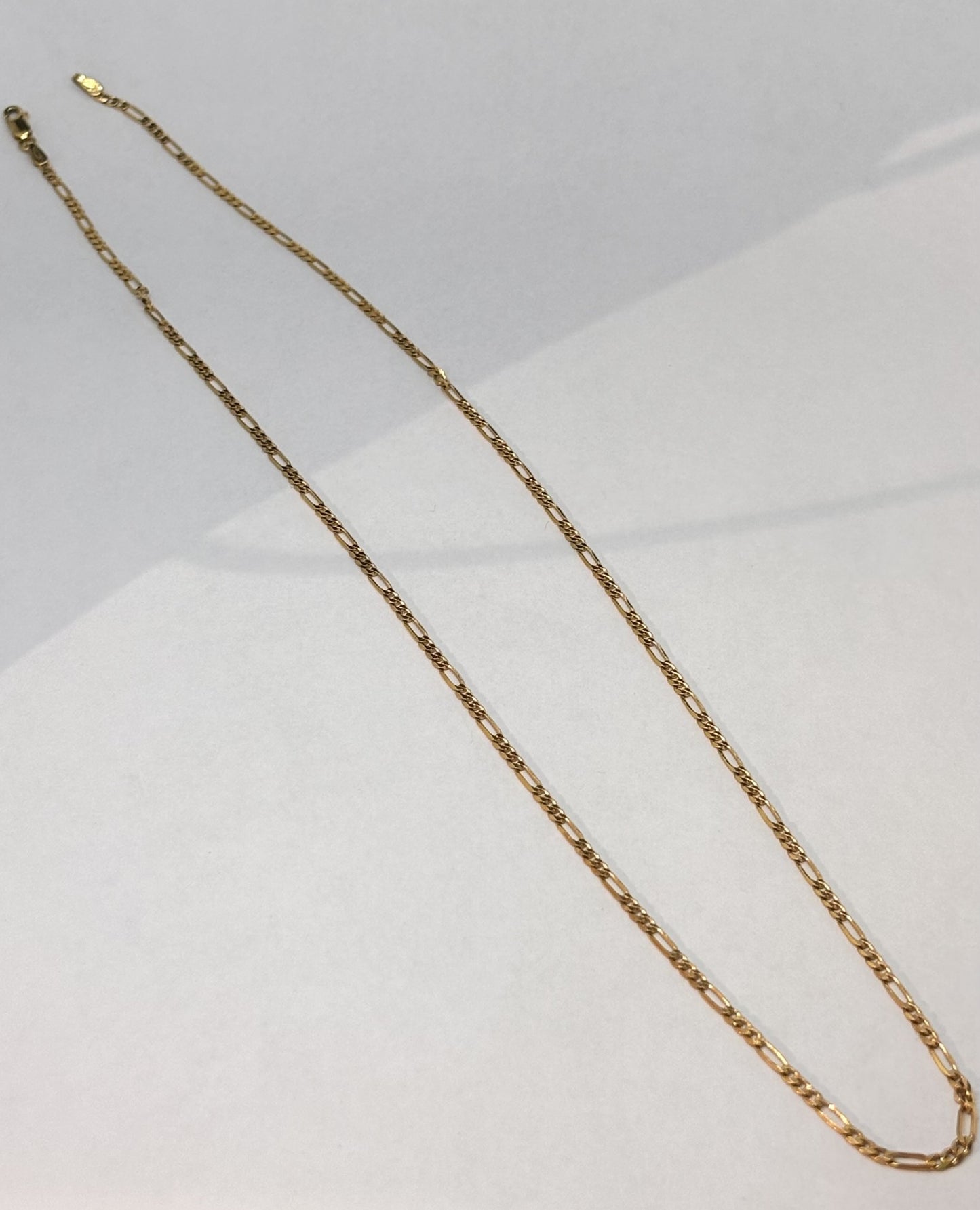 Collier Sautoir en Or Maille figaro