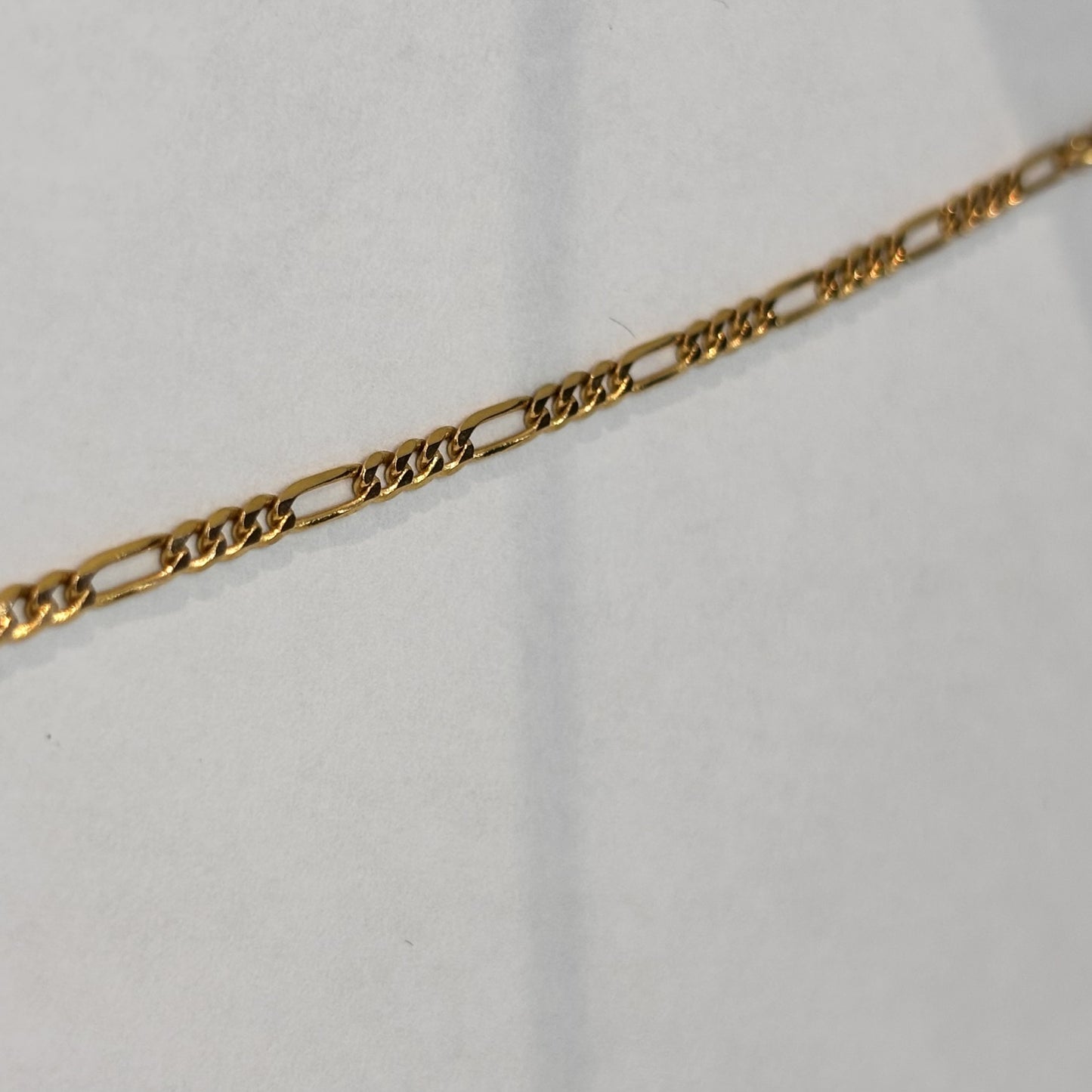 Collier Sautoir en Or Maille figaro