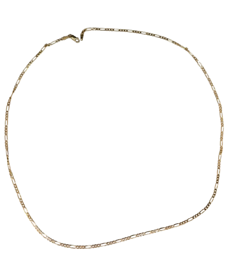 Collier Sautoir en Or Maille figaro