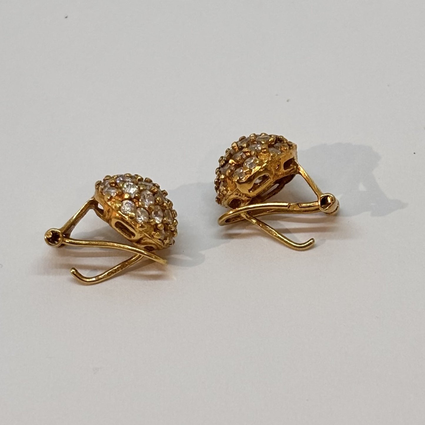 Boucles d'oreilles clips Or avec Zirconium