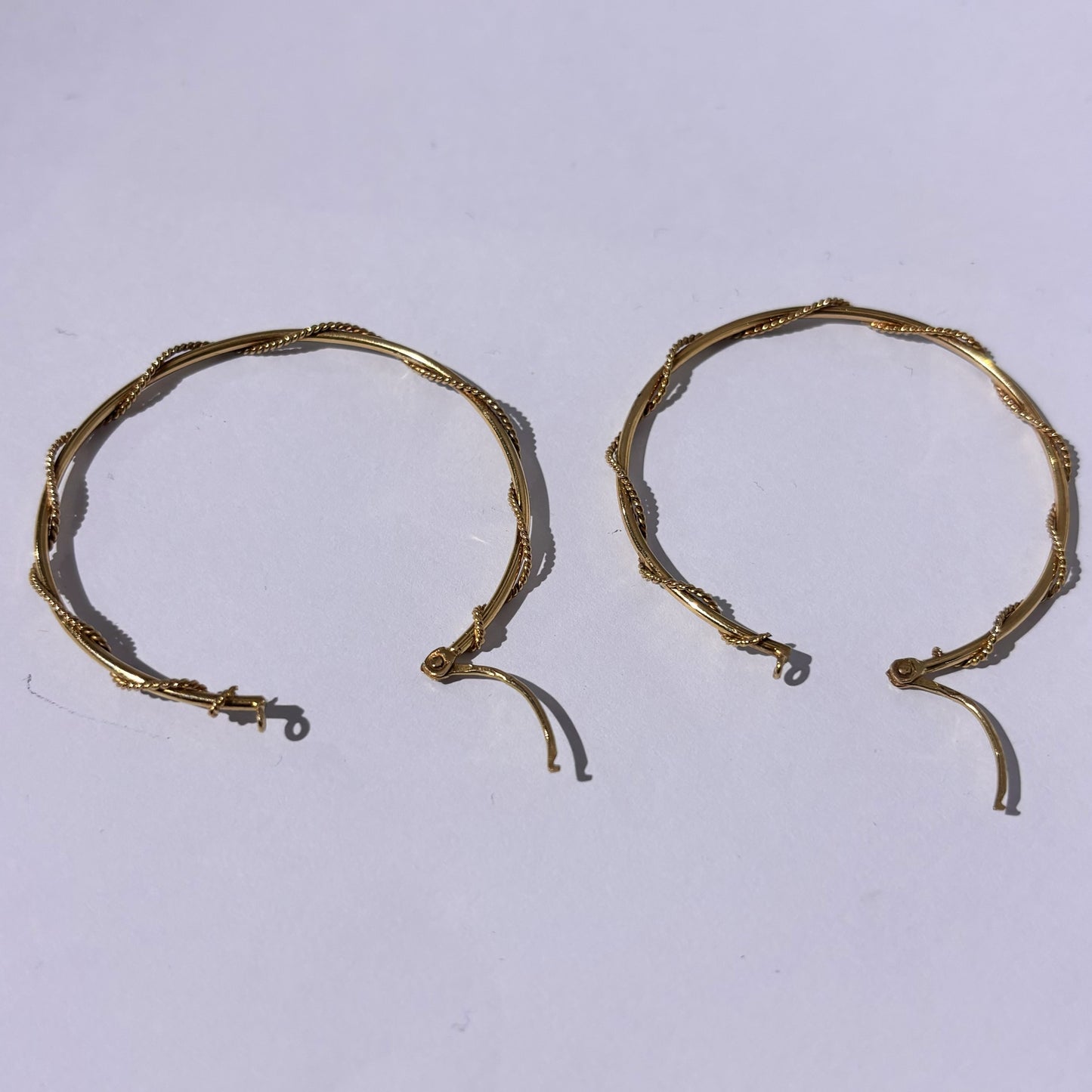 Créoles Or Jaune 750/1000